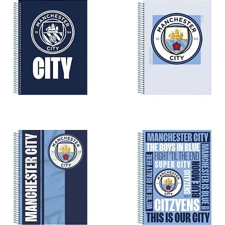 Caderno 10X1 Capa Dura Manchester CITY 160F PCT.C/04