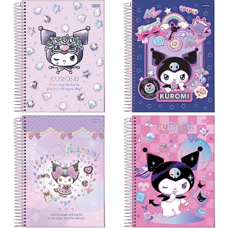 Caderno 10X1 Capa Dura Kuromi 160 FLS PCT.C/04