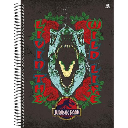 Caderno 10X1 Capa Dura Jurassic PARK 160F PCT.C/04