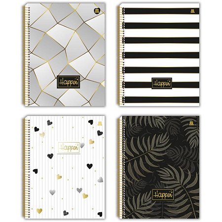 Caderno 10X1 Capa Dura Happen 160F PCT.C/04