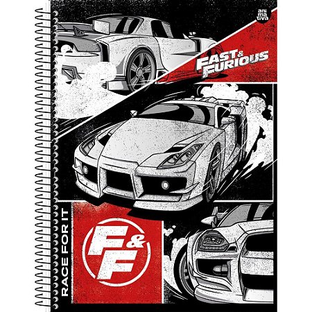Caderno 01X1 Capa Dura Velozes & Furiosos 80F PCT.C/04
