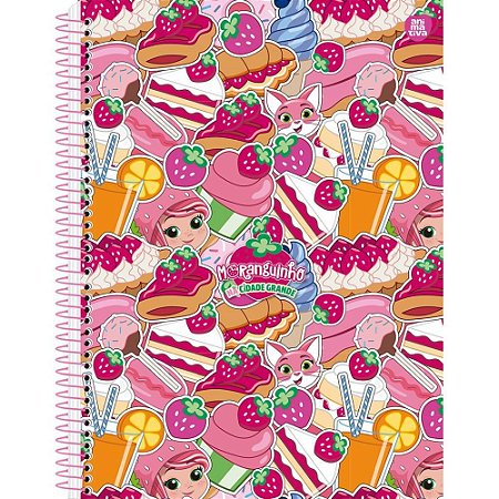 Caderno 01X1 Capa Dura Moranguinho 80F PCT.C/04