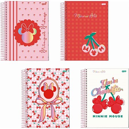 Caderno 01X1 Capa Dura Minnie ARTS 80FLS. PCT.C/04