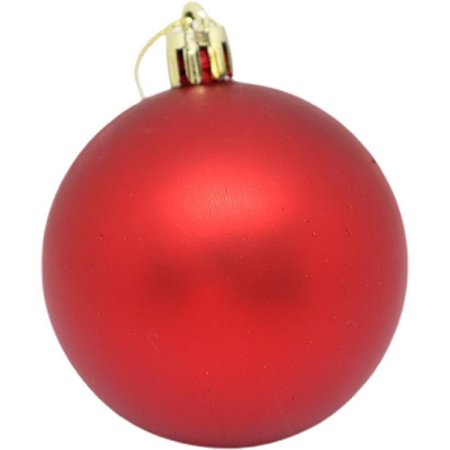 Artigo para Decoracao Natal Bola 5CM FOSCA/LISA/GLITTER VM PCT.C/06