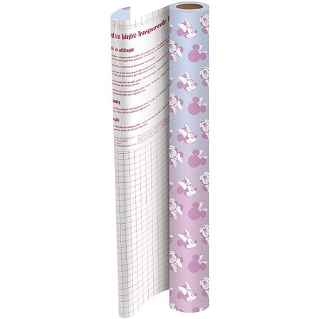 Plastico Adesivo 45CMX10M Minnie PP 0,08MM Rolo