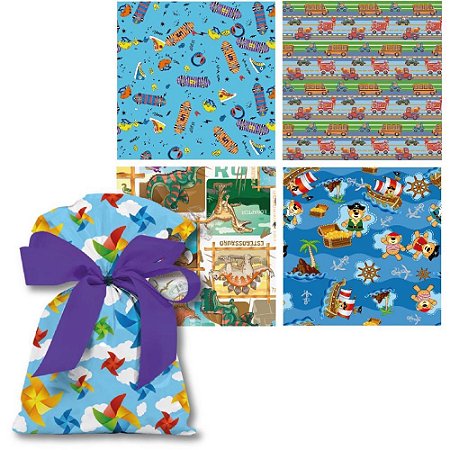 Saco Metalizado 20X30CM Infantil Masculino 20X29CM (S) PCT.C/50