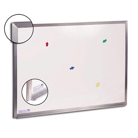 Quadro Aviso Magnetico 80X60CM Aluminio Standard - Cortiarte