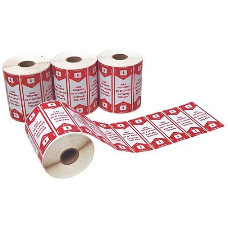 Etiqueta Adesiva Lacre Delivery 100X35MM C/1000 CX.C/12