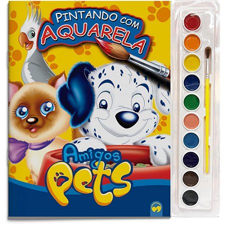 Livro Aquarela Amigos PETS 27X28 16PGS