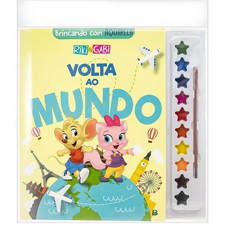Livro Aquarela Volta AO Mundo 27X28CM 16PAG.