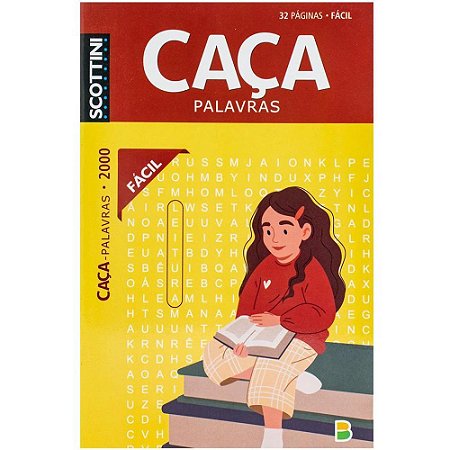 Livro de Atividades CACA-PALAVRAS Facil N.2000 32P PCT.C/10