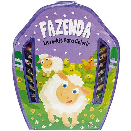 Maleta para Pintura Fazenda 24 PCS