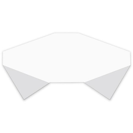 Toalha Plastica 80X80CM Branca Lisa PCT.C/10