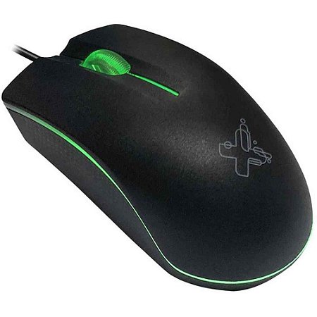 Mouse Optico USB 1200DPI ERGON Cabo 1,25M