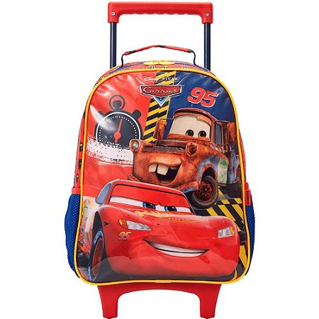 Mochila Infantil com Rodinha Carros X1 MD