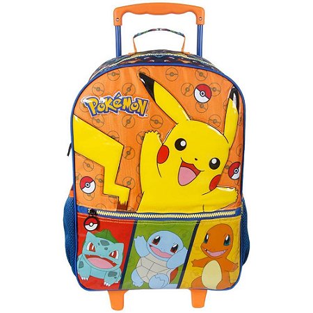 Mochila Infantil com Rodinha Pokemon X2-A