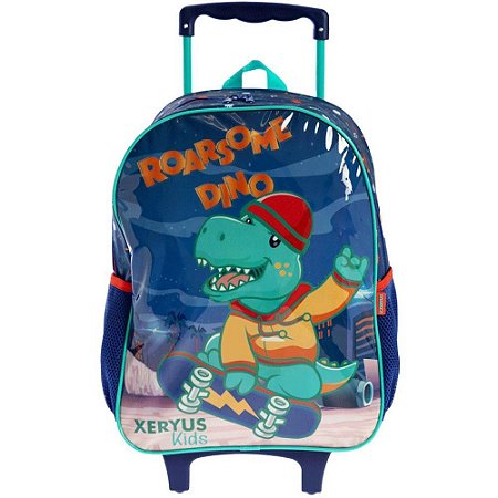 Mochila Infantil com Rodinha Dinio Skate GR