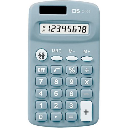Calculadora de Bolso 8 DIG. MOD C-105 Azul