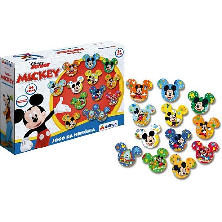 Jogo da Memoria em Madeira Mickey CLUB House 24 PCS