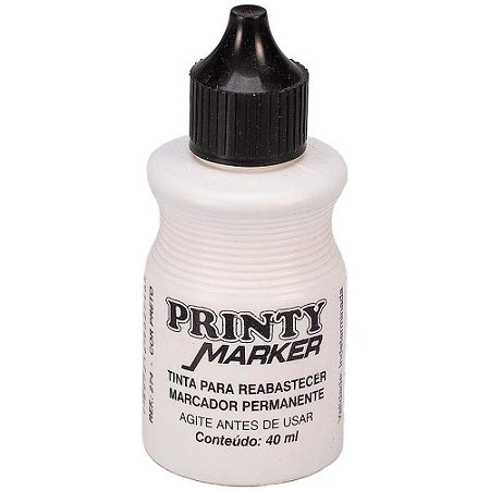 Tinta Marcador Permanente Reabastecedor 040ML Preto CX.C/12