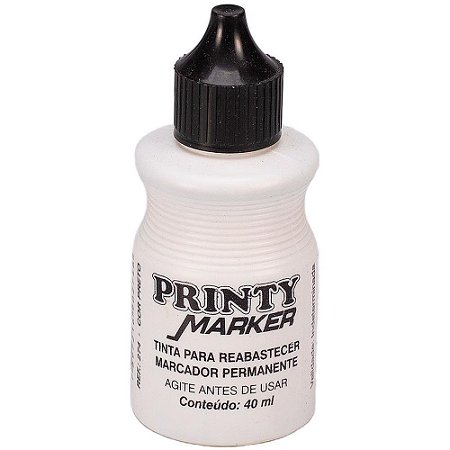 Tinta Marcador Permanente Reabastecedor 040ML Preto CX.C/12