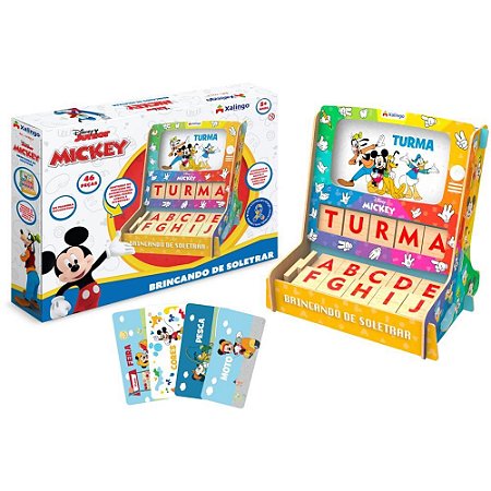 Brinquedo Pedagogico Mickey Brincando de Soletrar