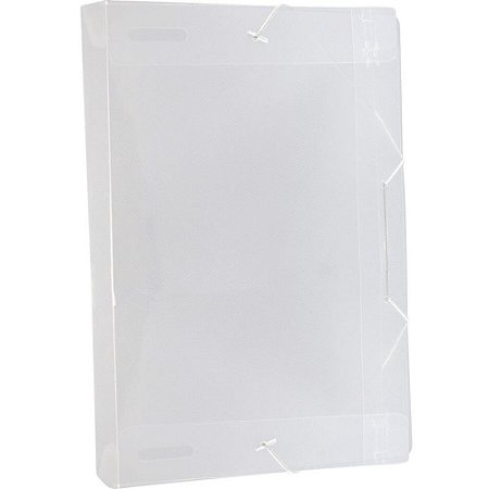 Pasta ABA Elastica Plastica Oficio 40MM Cristal PCT.C/10