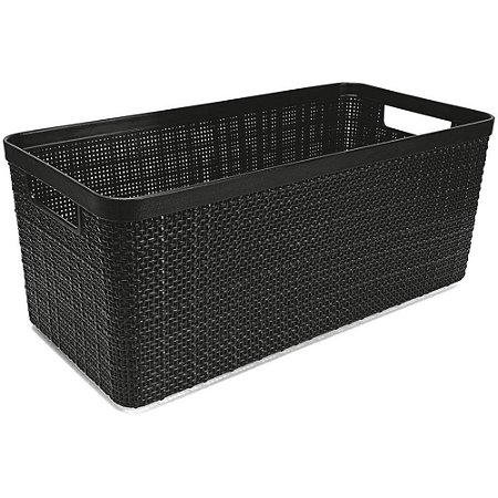 Cesta Organizadora Juta Alongado Grande 7L PT