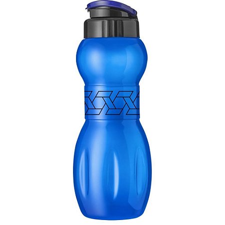 Garrafa Plastica INFINTY Decorada Azul 1000ML PCT.C/04