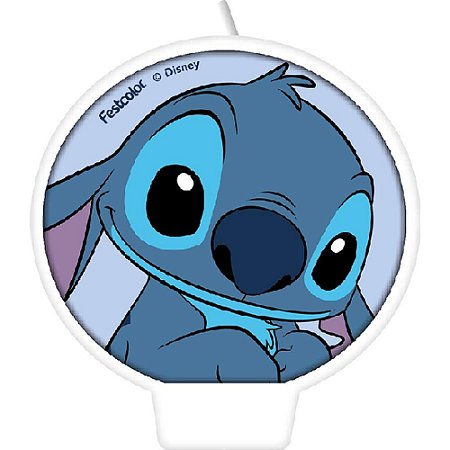 Vela para Aniversario STITCH Plana