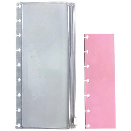 Estojo Simples PVC TRANSP. C/REGUA PP RS