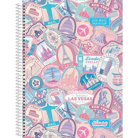Caderno 10X1 Capa Dura Larissa Manoela Wanderlust 160 PCT.C/04