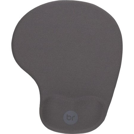Mouse PAD GEL Cinza Escuro C/ Apoio