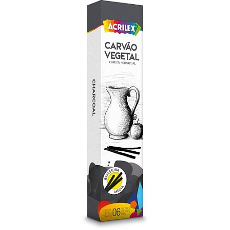 Carvao para Desenho Vegetal Medio PCT.C/6