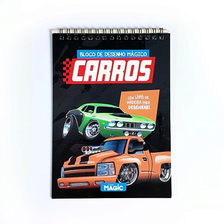 Livro de Colorir Bloco Magico Carros 8PGS 14X20
