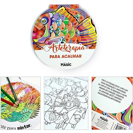 Livro de Colorir ARTE Terapia para ACALMAR 24PG