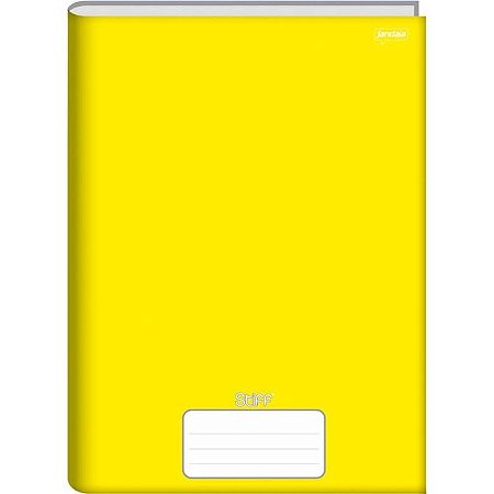 Caderno Brochurao Capa Dura STIFF 48 Folhas Amarelo UNID