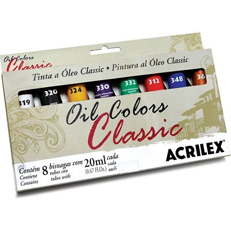 Tinta a Oleo OIL Classic 20ML 8 Cores (S) Estojo