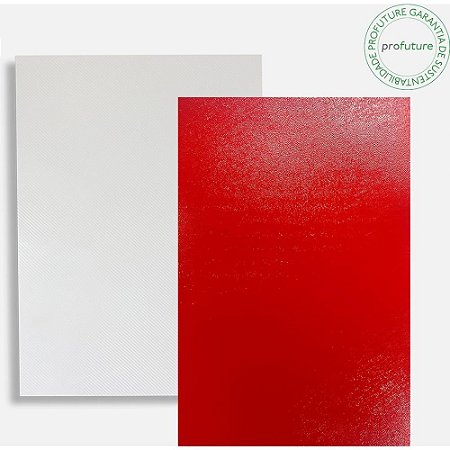 Capa para Encadernacao A4 50 Cristal + 50 Vermelho KIT