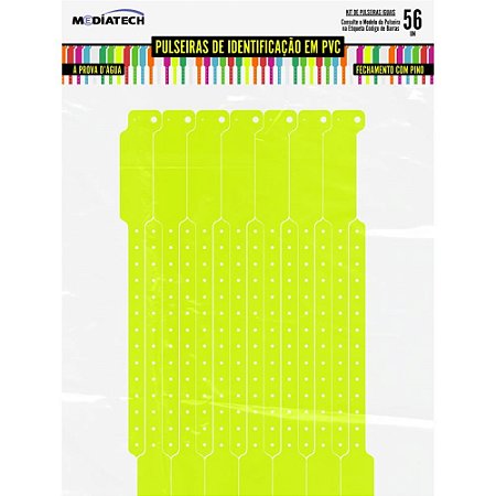 Pulseira Identificacao SOFT Pino Yellow PCT.C/56