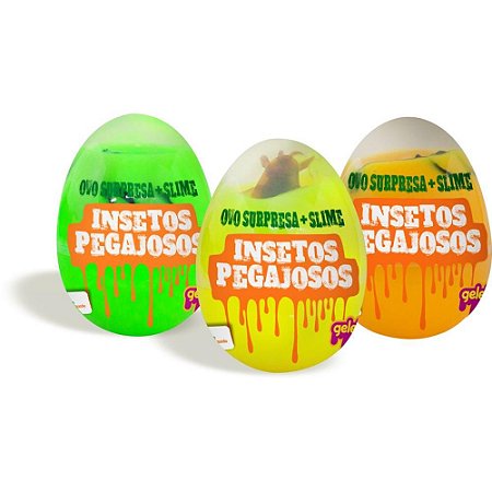 Slime OVO Surpresa Insetos Pegajosos DP com 18