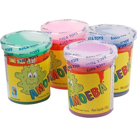 Slime Amoeba 110G Cores Sortidas DPCOM Pacote com 24