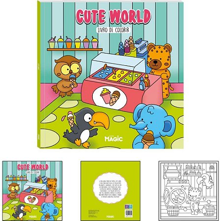 Livro de Colorir Bobbie Goods Cute WORLD 48PGS