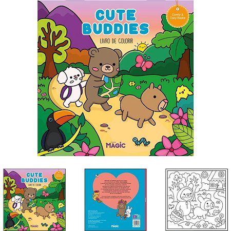 Livro de Colorir Bobbie Goods Cute Buddies 48PG