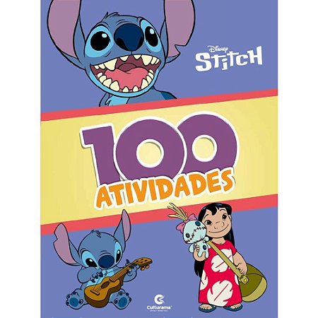 Livro Infantil Colorir 100 Atividades STITCH