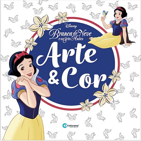 Livro Infantil Colorir ARTE e COR Branca de Neve 39PG