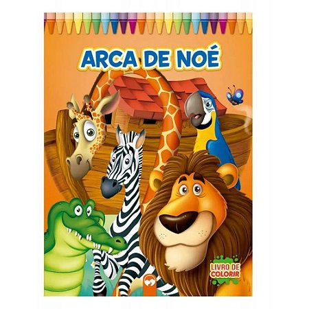 Livro Infantil Colorir Gigante a ARCA Noe 10PG 27X36C