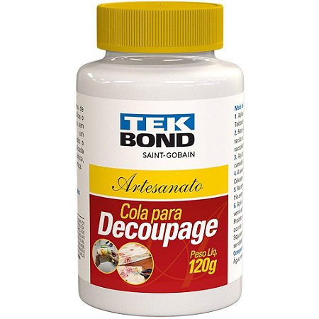 Cola para Decoupage Artesanato 120G.