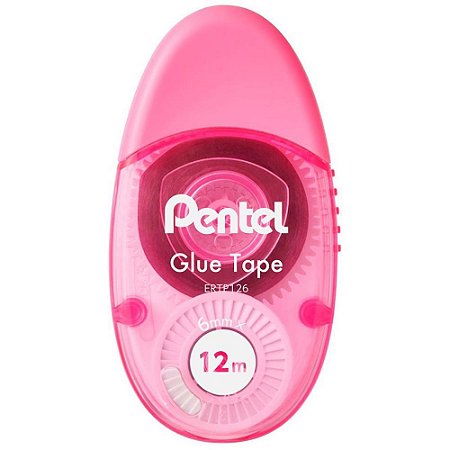 Cola em Fita Glue Tape 6MMX12M Rosa