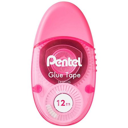 Cola em Fita Glue Tape 6MMX12M Rosa